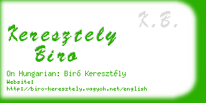 keresztely biro business card