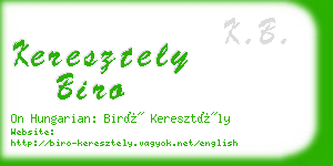 keresztely biro business card